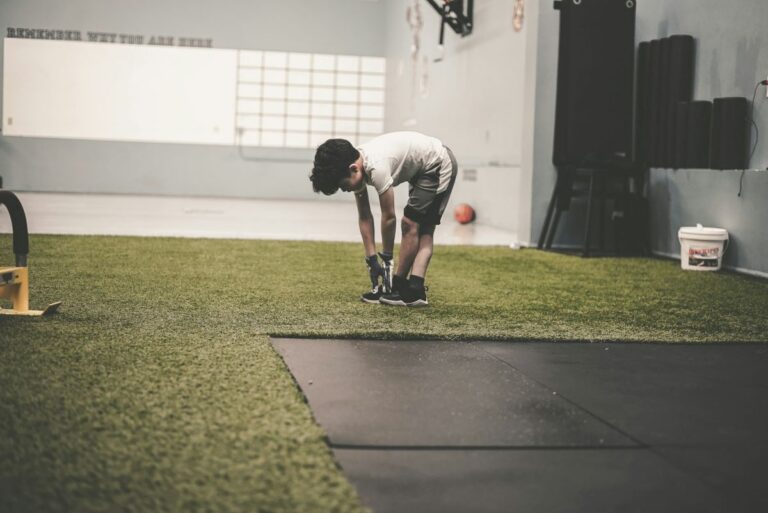 image of a child preparing to exercise as he understands why kids need exercise