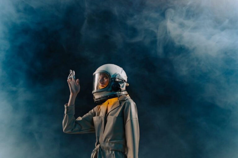 image of astronaut in the middle of a mist showcasing the beauty of the stories in sci-fi books to read