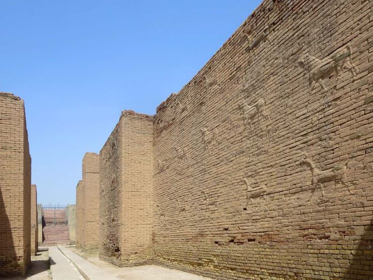 The surviving walls of Babylon.